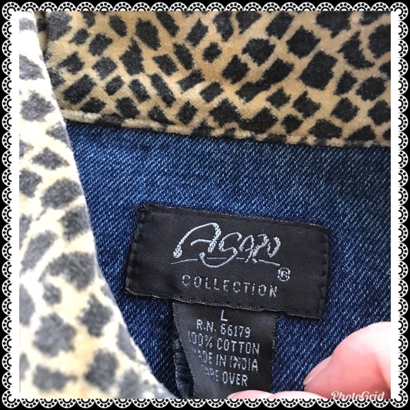 ASAPO Jean jacket, NWT size L - Picture 6 of 6